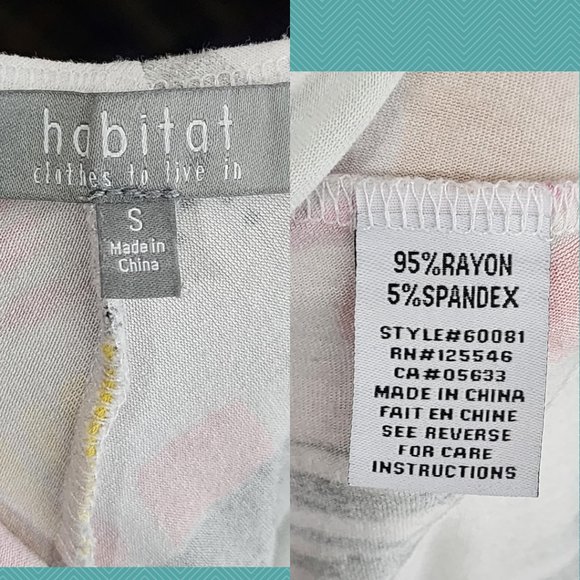 Habitat Colorful Abstract Brushstrokes Printed Shift Dress - Picture 4 of 4